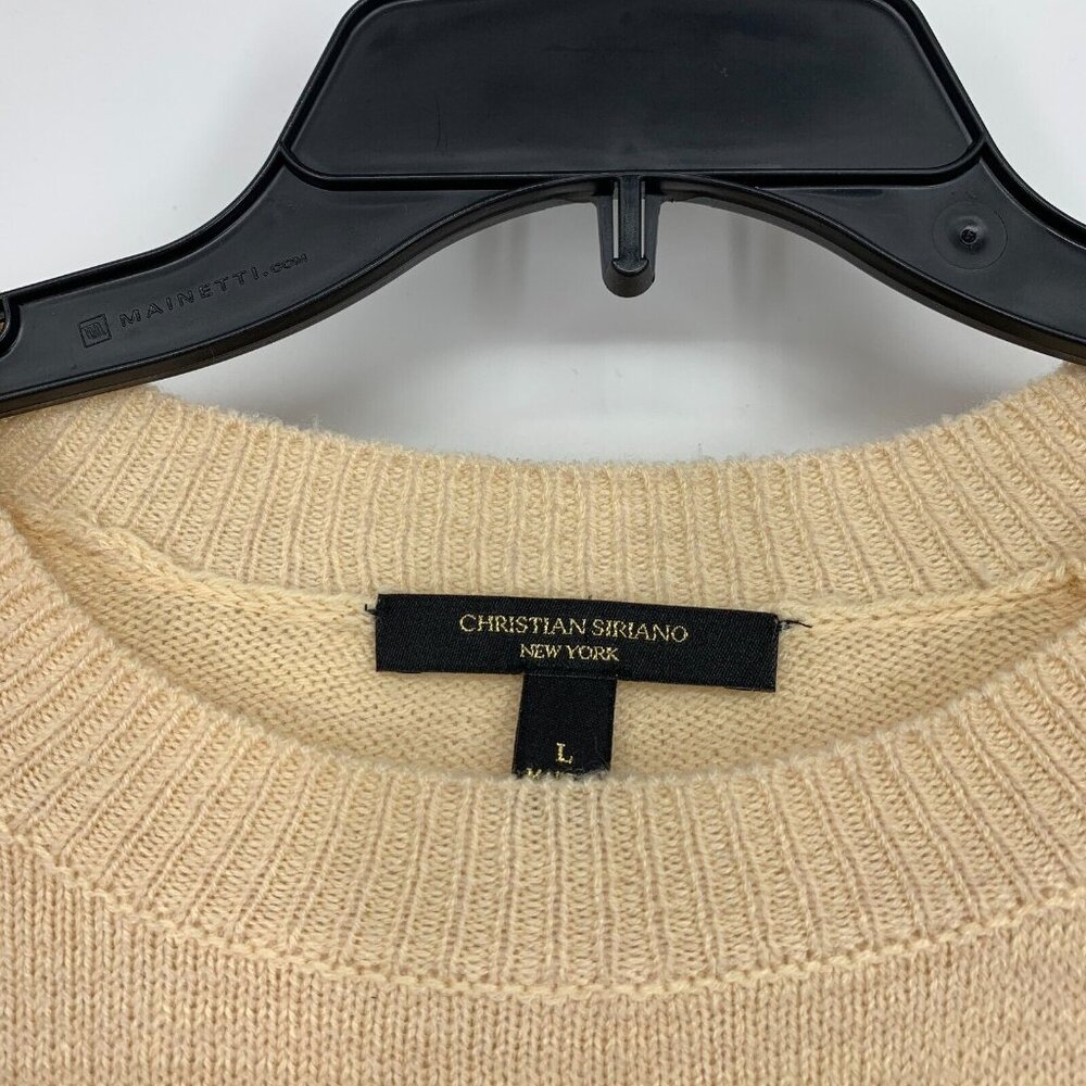 Christian Siriano New York Sweater Crewneck Pointelle Long Sleeve - Picture 5 of 11